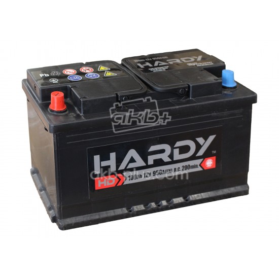 Автомобильный аккумулятор Hardy 6СТ-100 (+/-) 12В 100АH 950А - купить